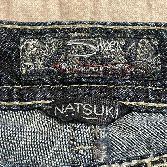 Silver Natsuki Women's Dark Wash Bootcut Denim Blue Jeans W26 L32.5 - Picture 4 of 11